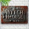 Настенное украшение из железа в винтажном стиле "Дом ведьмы" от MysticEleganceDecor | Устойчивое к погодным условиям, с неповторимым ведьминским дизайном, простая установка