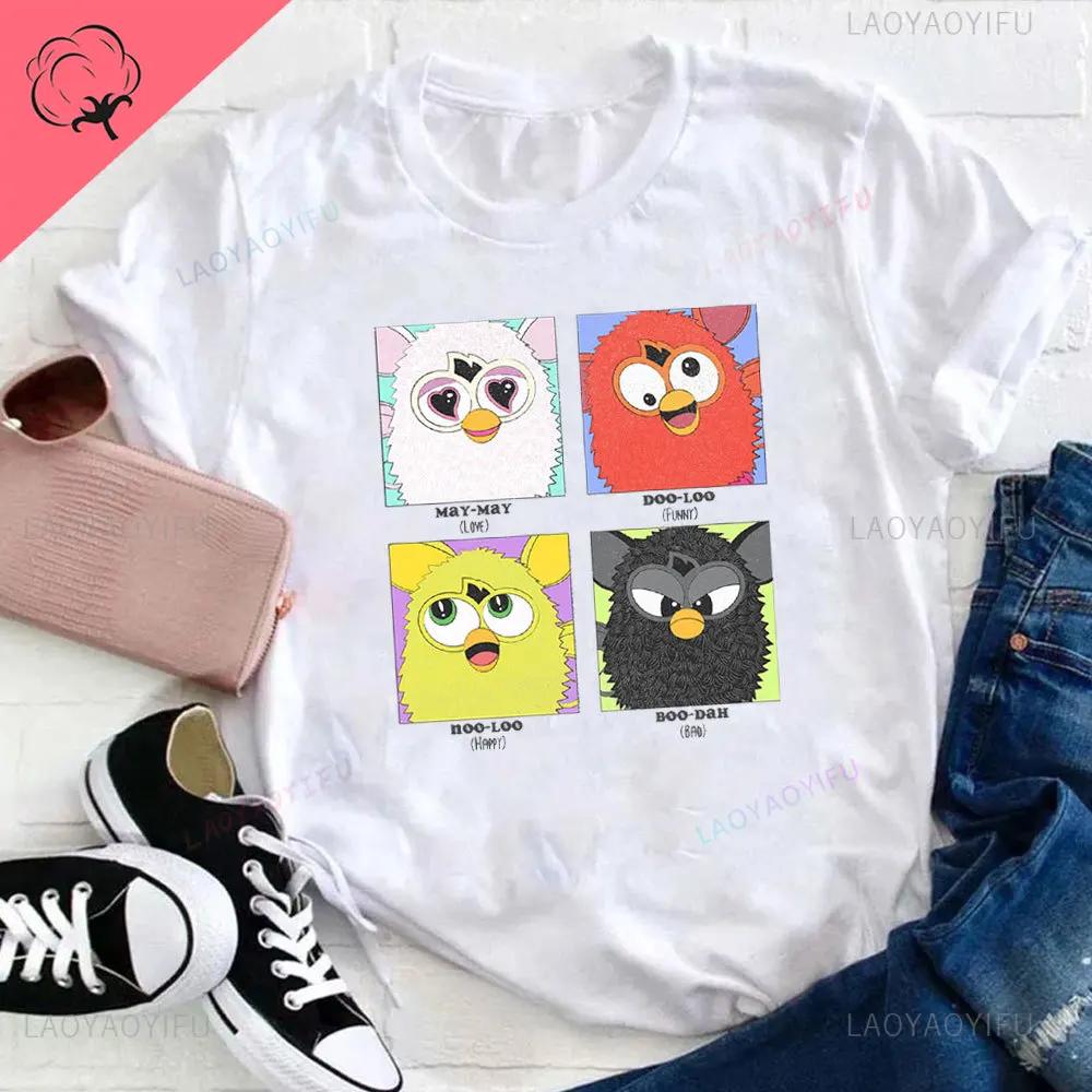 Furby Twilight Volturi New Moon Aro Caius Marcus The Volurby Funny Cartoon Classic Cotton T-Shirt Tee Graphic T Shirts Cotton