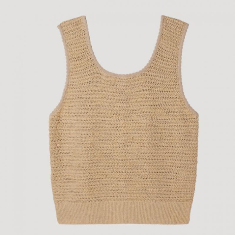 [She S miSS] Two Way Knit veSt SSkvtp22040 Ca