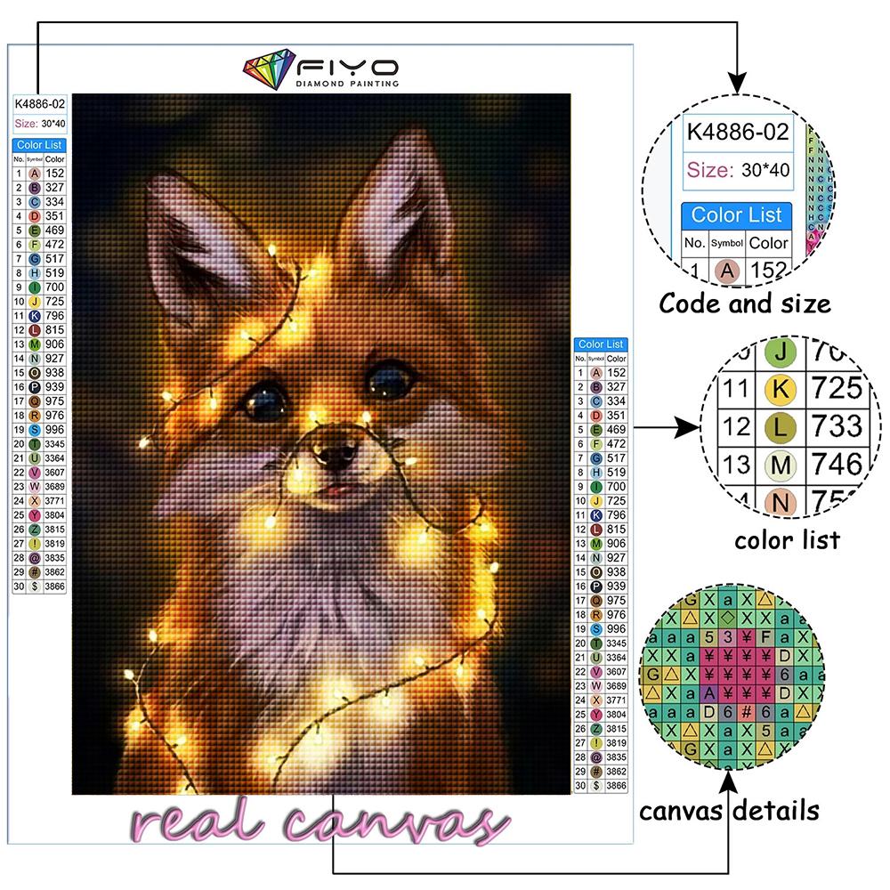 DIY 5D алмазная живопись животное лиса набор для вышивки крестом полная дрель вышивка мозаика художественная картина стразы подарок