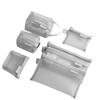 6pcs Set Minimalist Mesh Storage Bag Card Hold Coin Purse Data Cable Digital Bag  Card Organizer