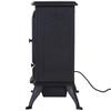 Electric Fireplace with Heating, Electric Fireplace with LED Flame Effect, 1000/2000W Decorative Fireplace, Electric Fireplace Fire Stove, Black