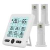 Timloon Digital Thermometer and 3 High Large LCD Clock and Temperature and Humidity Limit Maximum and Minimum Temperature and Humidity Comfort