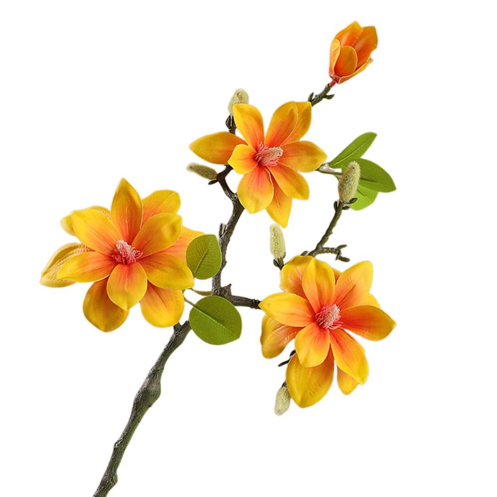 New Chinese Style Simulation Yulan Magnolia Real Hand Feel Fake Flower  Home Decoration