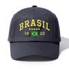 1 шт. Бейсболка с принтом BRASIL для взрослыхМинималистичный Ретро Стиль Повседневная Мягкая Регулируемая Кепка ПапыИдеально В Качестве Подарка