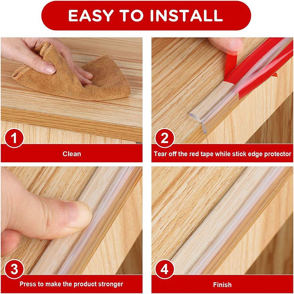Transparent Corner Guard Strip Soft Table Edge Protector High Quality Furniture Bumper  Kids Safety
