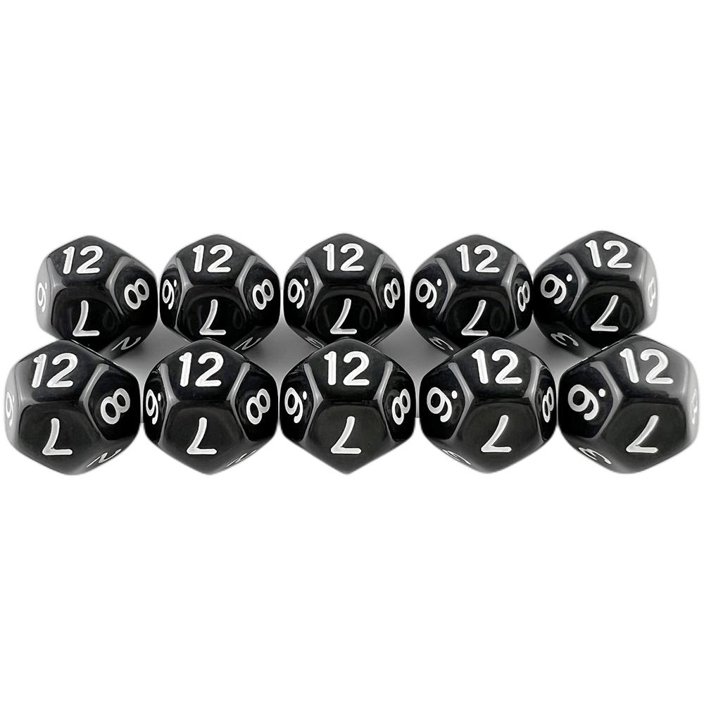 D12 Dice Polyhedral Dice DND Dice Set 10pcs Game Dice Table Game Props