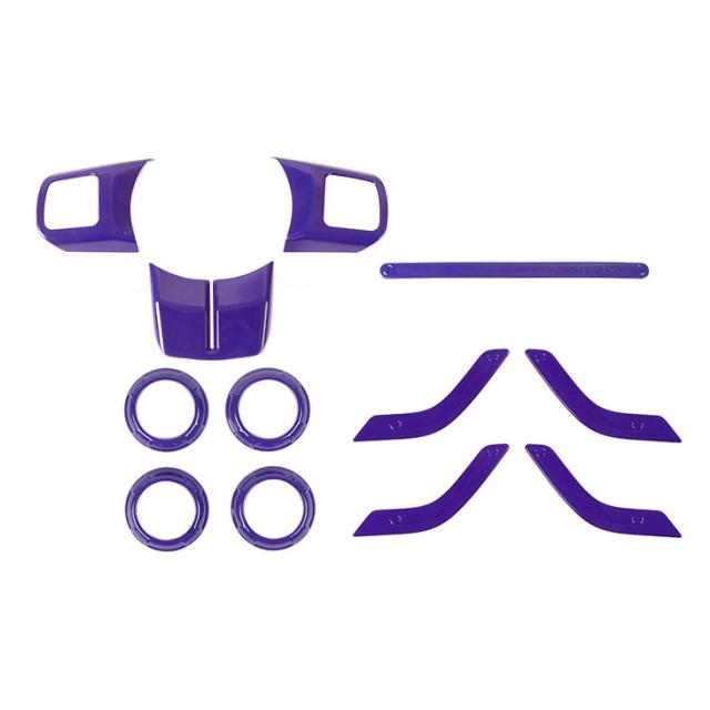 JIDIXIAN накладка на рулевое колесо автомобиля, вентиляционная крышка для кондиционера, декоративные аксессуары для дверных ручек для Jeep Wrangler JK