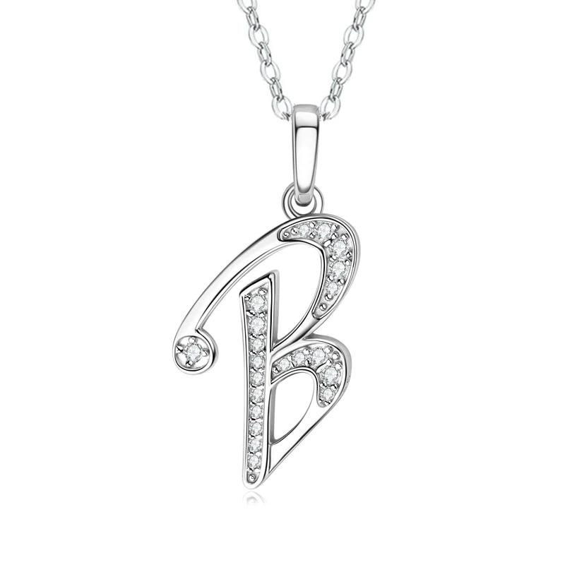 2025 New 26 Letter Zircon Necklace Design, Trendy English Pendant, Fashionable Temperament, High-end Personality, New Necklace