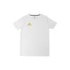 Moisture-Wicking Lightweight Sports Casual Crew Neck Short Sleeve T-Shirt Men Tops White Gold ADICSTS06P-WG