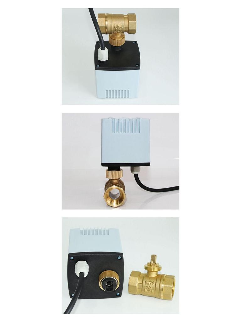 Водонепроницаемый электрический двухходовой клапан из чистой меди для наружных систем ОВКВ