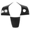 3Pcs Steering Wheel Cover Patch Interior Accessories Replacement for Tesla Model 3 Or Y 2021 To 2023 Carbon Fiber Look