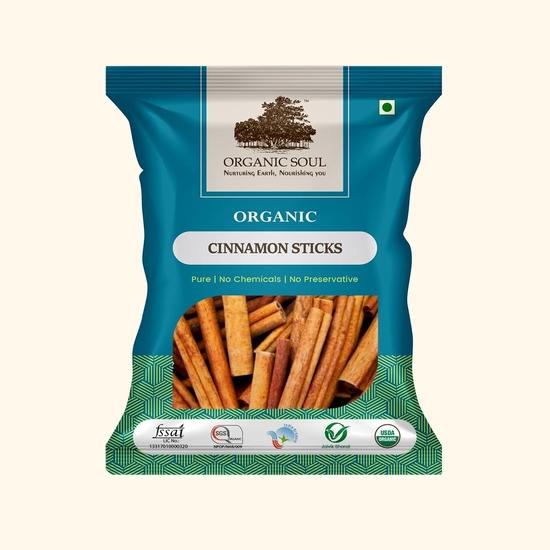 Органические палочки корицы (Органический Далчини) Палочка Dalchini 100 грамм/Органический сертификат/Сертифицирован NPOP