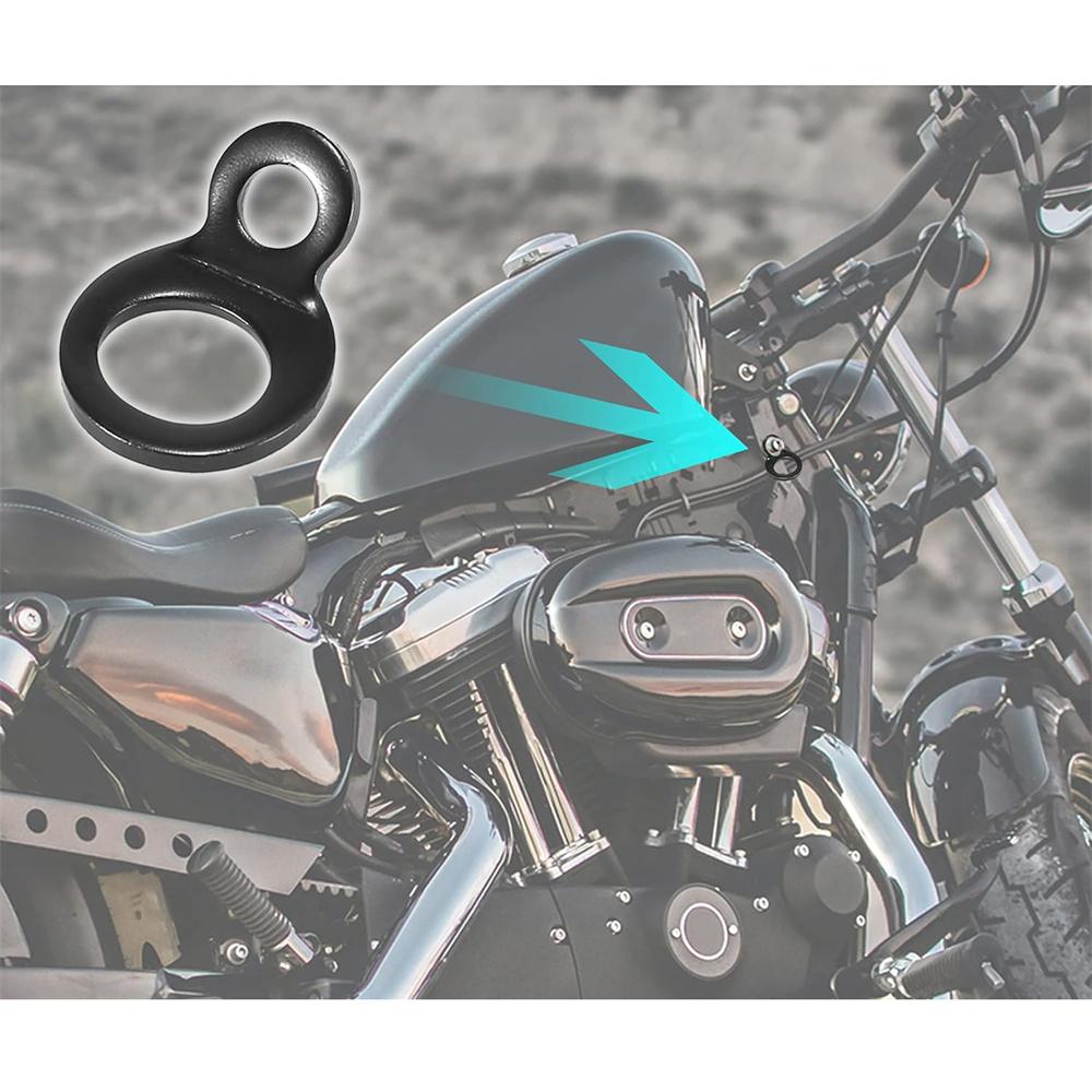 10Pcs Tie Down Anchors Tie Down Strap Rings For Motorcycle ATV Dirt Bike