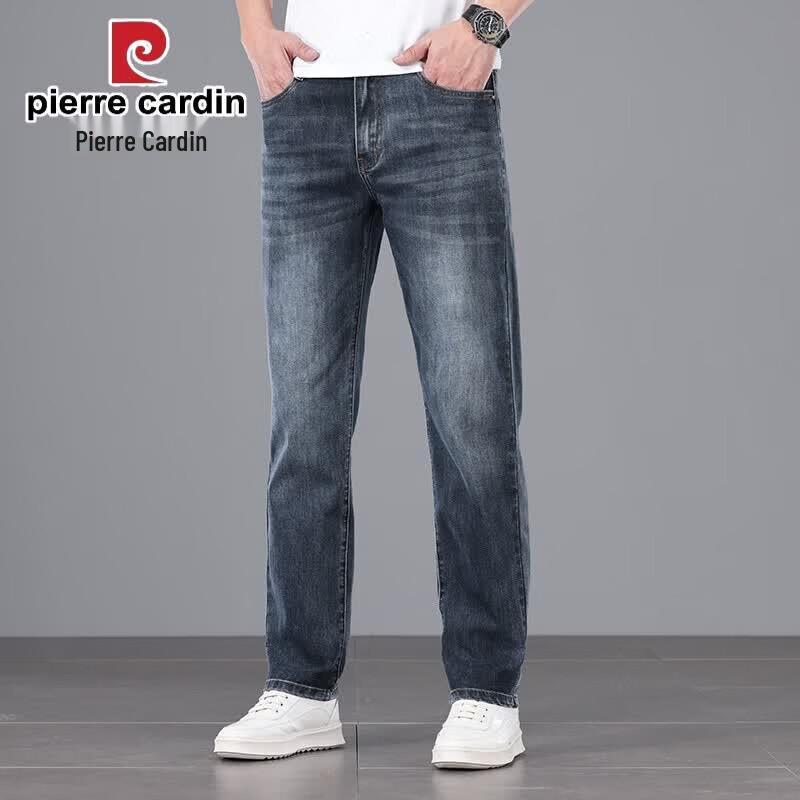 Pierre Cardin Мужские джинсы прямого кроя в стиле business casual