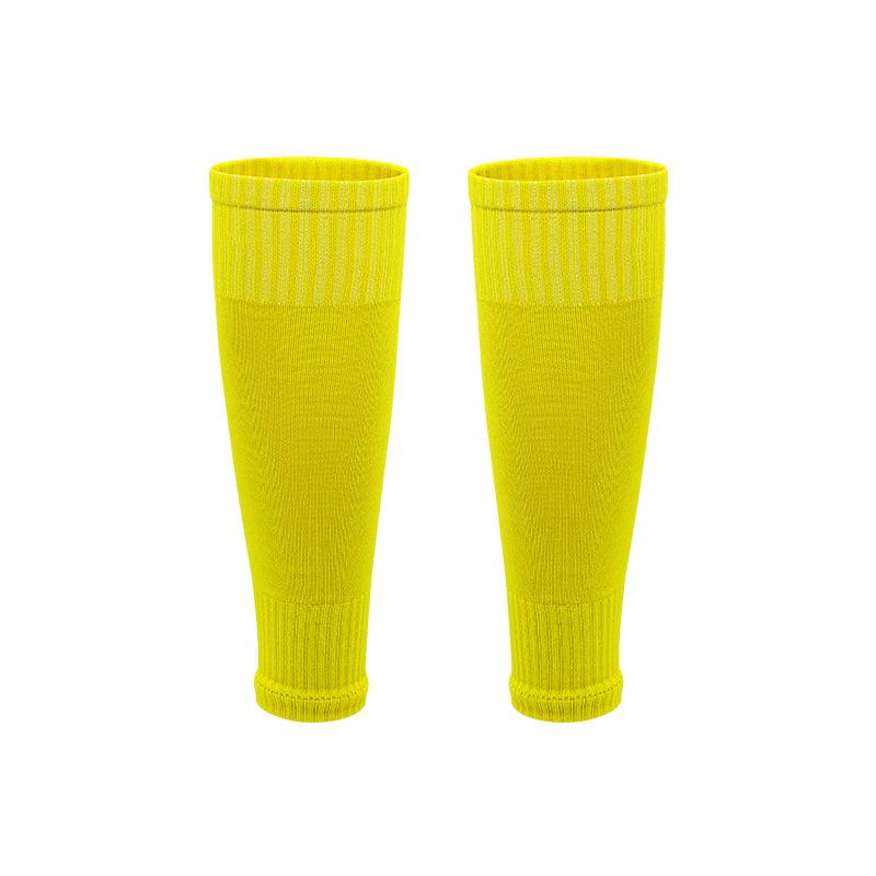 Solid Color Professional Football Socks Adult Leggings Board Leg Cover Running Cycling Footless Tube Socks Calf Compression Socks