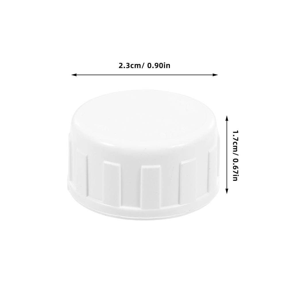 20 Pcs PVC Internal Thread Pipe Cap Plug 1 2 Inch High Strength Lightweight Irrigation System Sprinkler Swimming Pool Cold Water