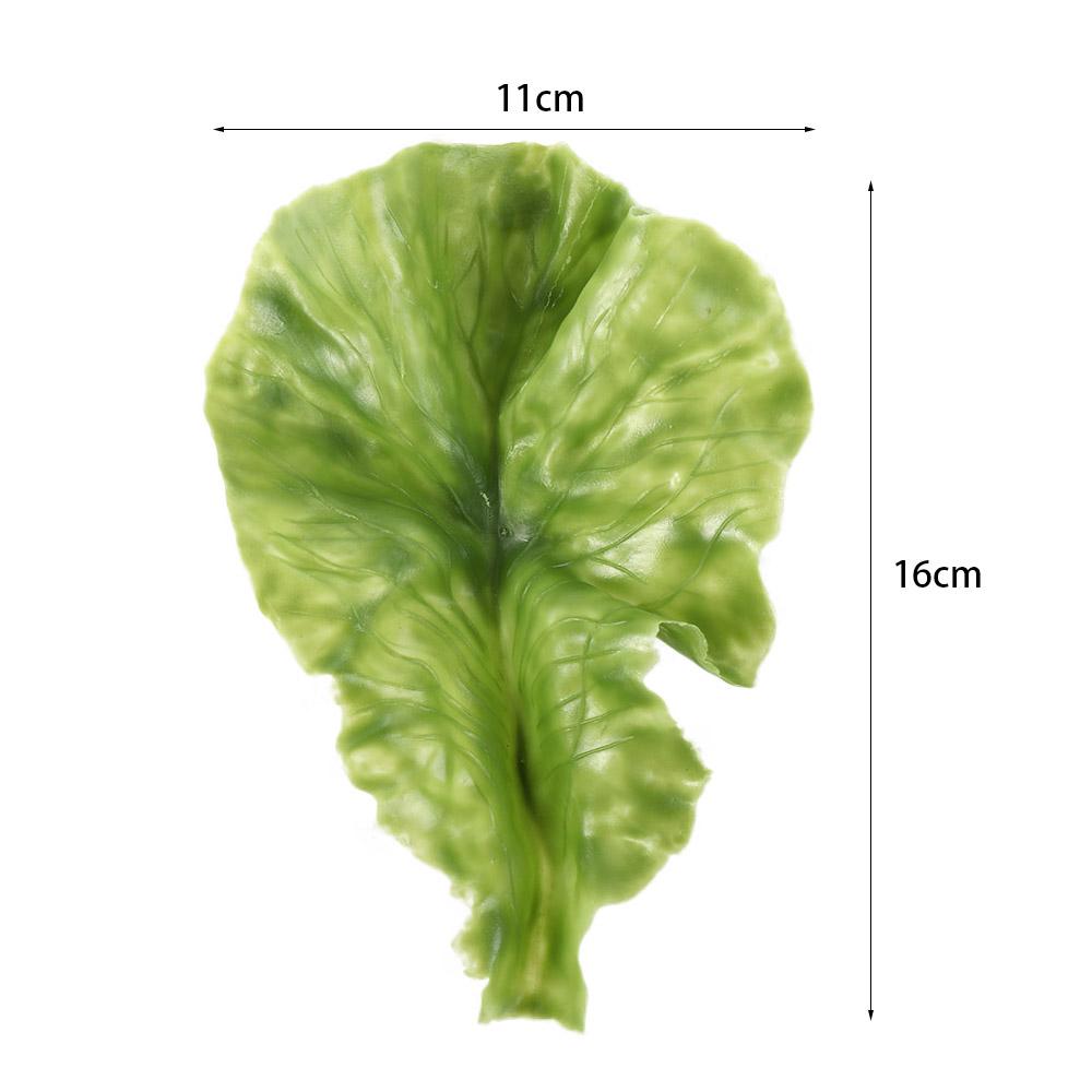 PU Simulation DIY Realistic Lifelike Lettuce Adornment Vegetable Model Kids Toy Lettuce Leaves