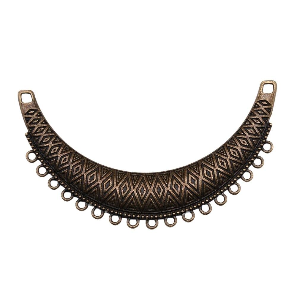 2 шт., ожерелье с разъемом, подвеска, ювелирные изделия, цвет античной бронзы, 86X50 мм