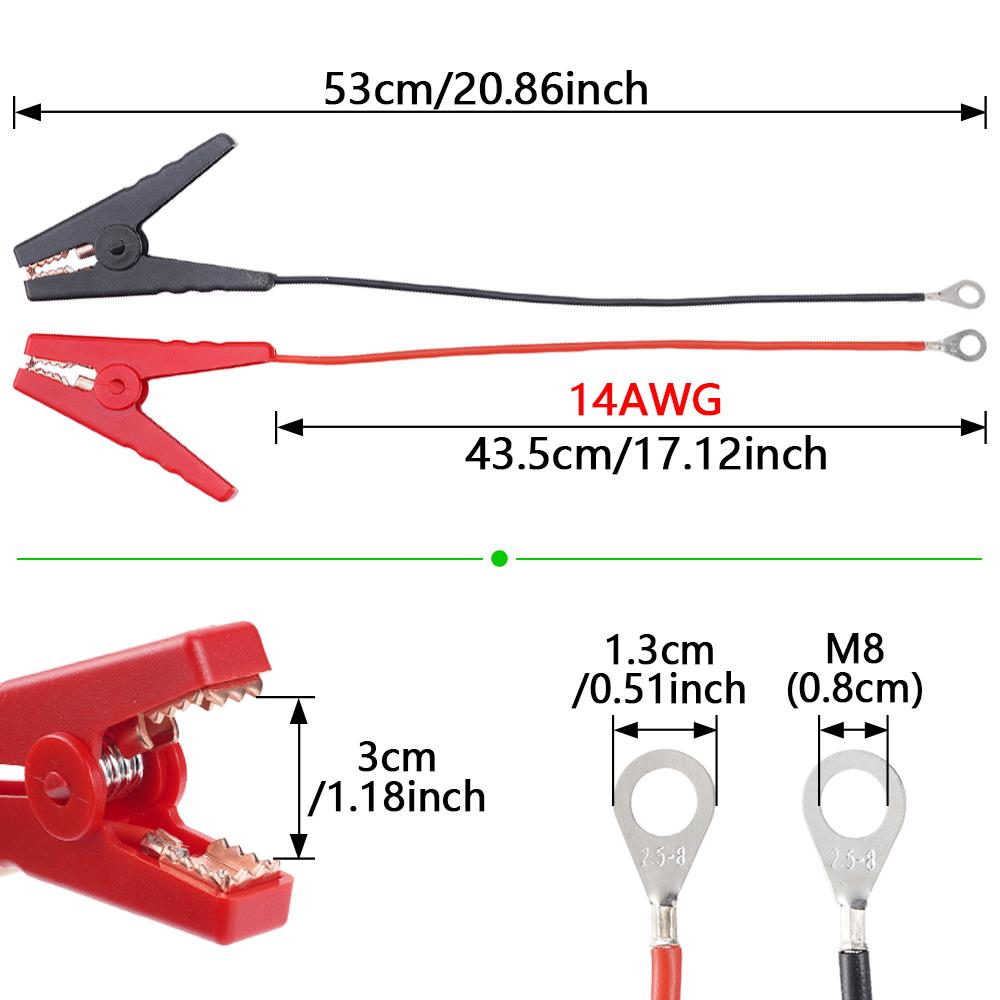 14AWG Предохранитель Крокодил Аккумулятор Для Автомобильного Удлинителя Адаптер Быстрого Отсоединения Отсоединение Для Автомобильного Мотоциклетного Аккумулятора Кабель Зажима