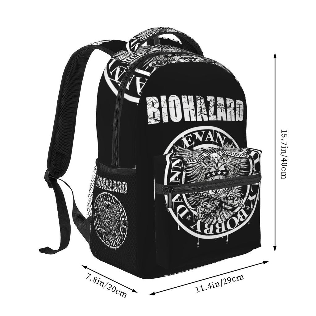 Рюкзак для турне группы Art Biohazard Школьный рюкзак для мальчиков и девочек Детская школьная сумка Компьютерные сумки через плечо для мужчин и женщин