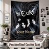 Wall Hanging Tapestry With Custom Name & Text, The Cure Decorative Tapestry For Bedroom