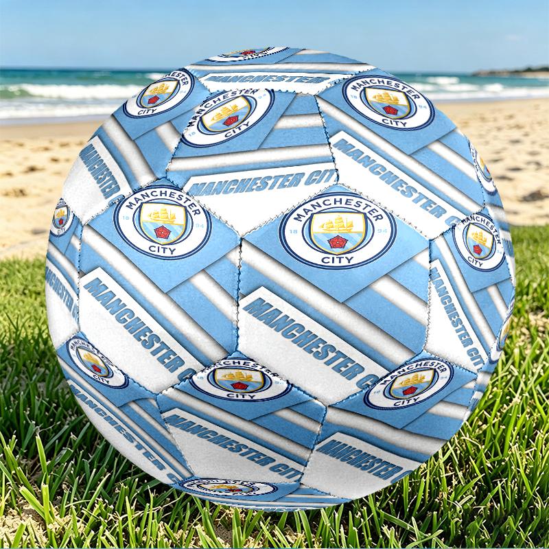 Футбольный мяч Manchester City FC, размер 5, из износостойкого ПУ, для матчевых тренировок и ежедневной практики, подарок на день рождения для футбольных фанатов