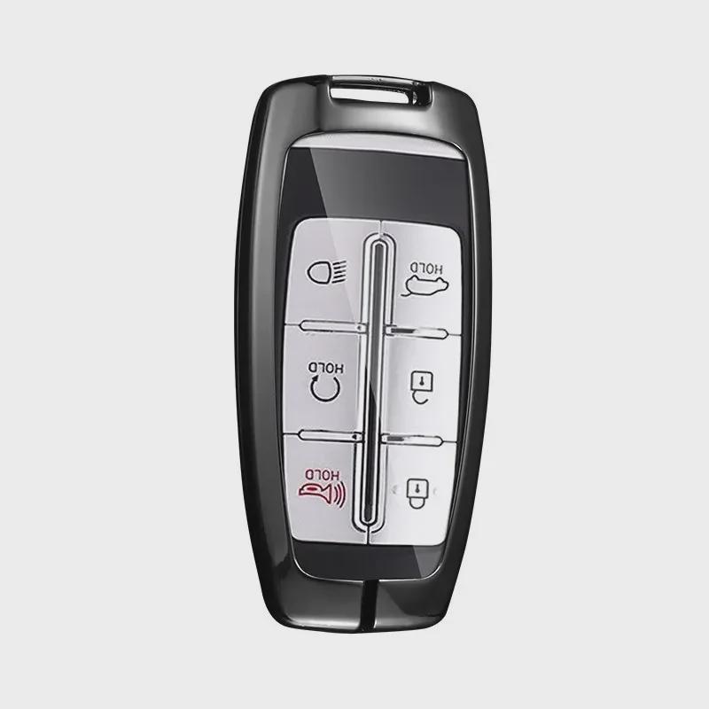 Genesis Car Key Cover for GV70, G80, GV80, G90 - Metal Protective Shell