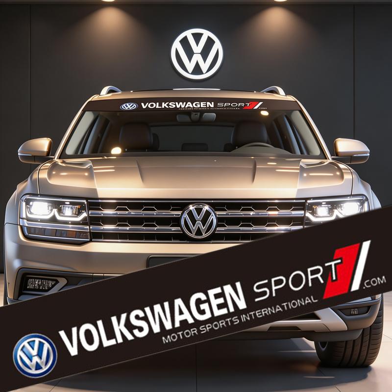 Valve Stems Caps Volkswagen Car Front Rear Windshield Decoration Sticker For VW GTI Polo Golf Passat MK6 Tiguan T-ROC Arteon Jet zl5