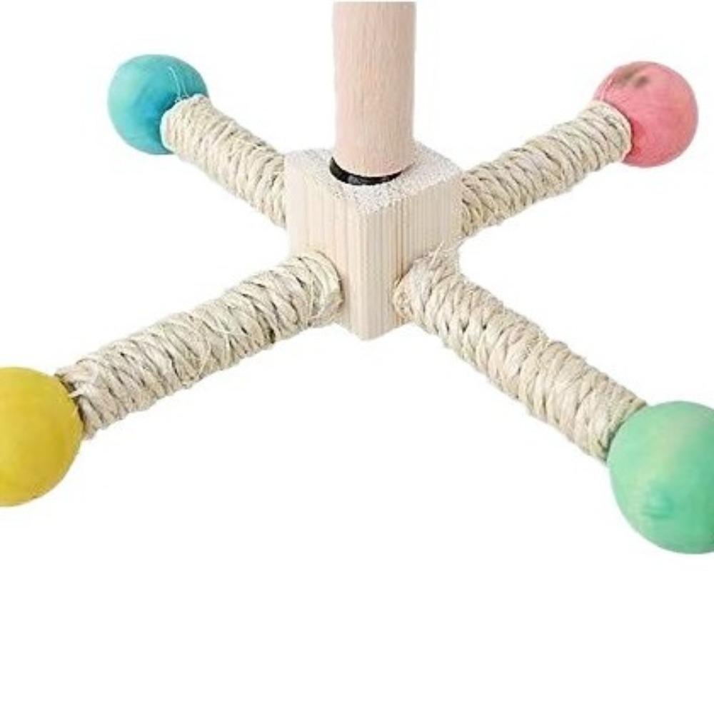 Ветряная мельница с вращающимися шариками, жердочка для попугая, ленточный подшипник, интерактивная жердочка для птиц, деревянная красочная подставка для попугая, клетки для птиц