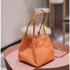New In Small PU Leather Top Handle Bags For Women Trend Female Handheld Bucket Bags Simple Solid Color Ladies Handbags