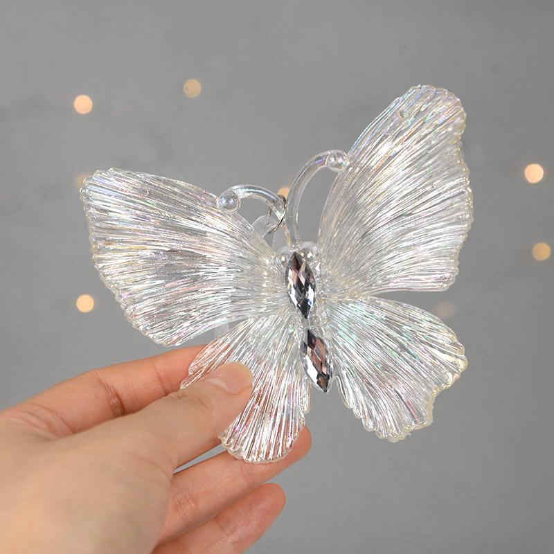 Рождественские прозрачные подвесные украшения в виде снежинок 2025 Рождественская елка Акриловая подвеска Домашнее украшение Подарок на Рождество Новый год 2026