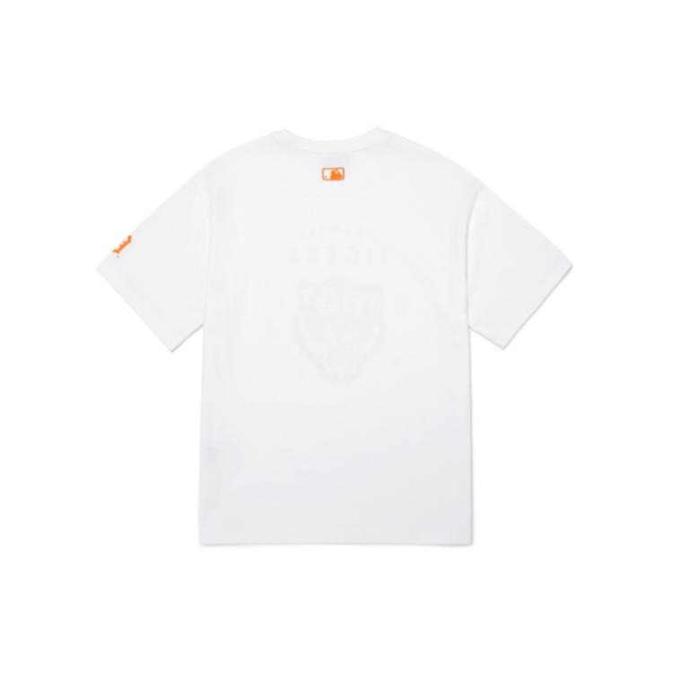 New MLB Drop Shoulder Sleeve T Shirt Unisex White 3ATSC2021-46WHS