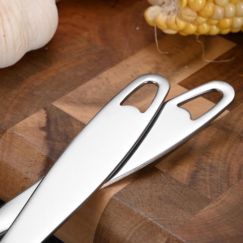 304 Stainless Steel Polished Flat Handle Soup Ladle