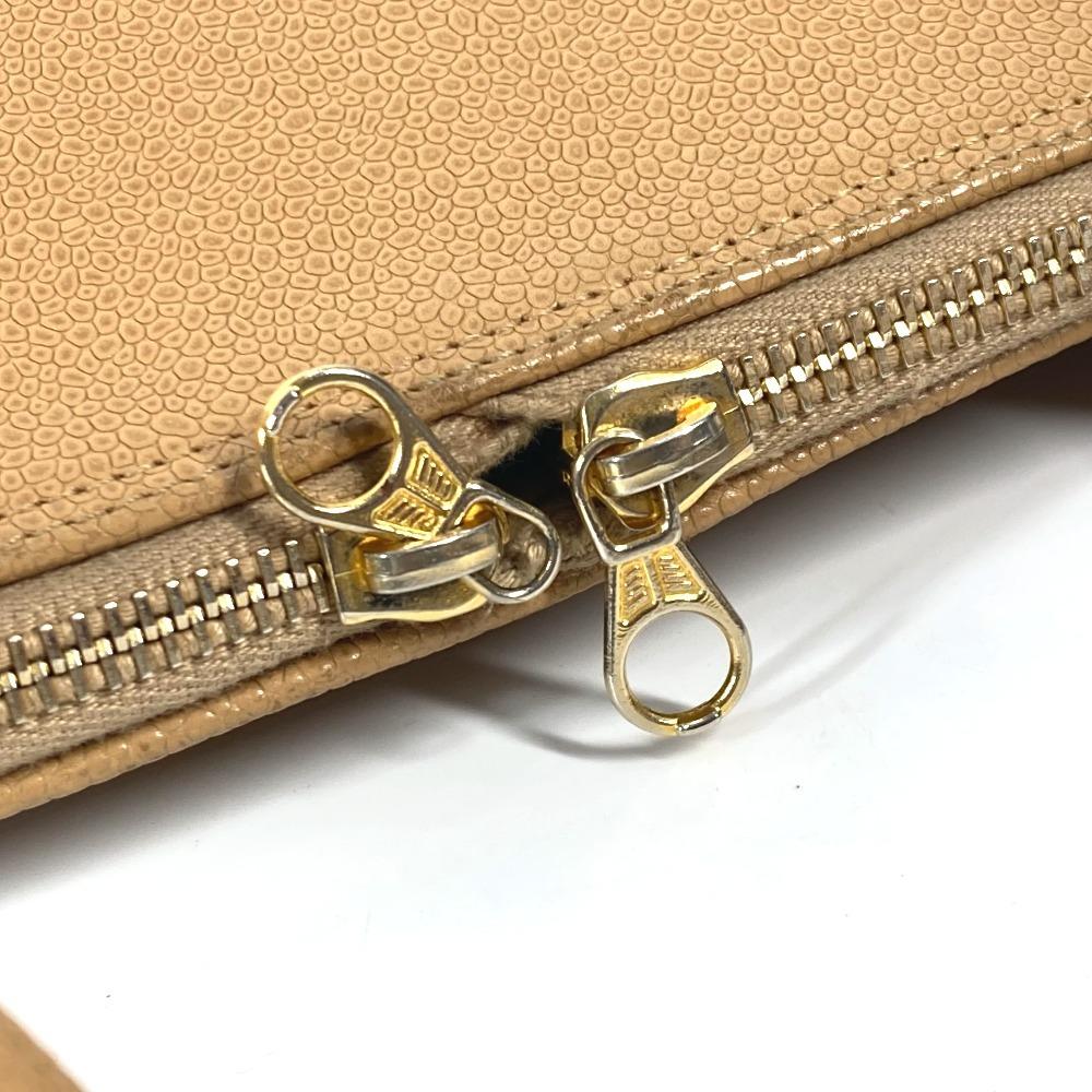 CHANEL vintage CC CC Mark Bag Shoulder Bag Tote Bag Caviar Leather Beige