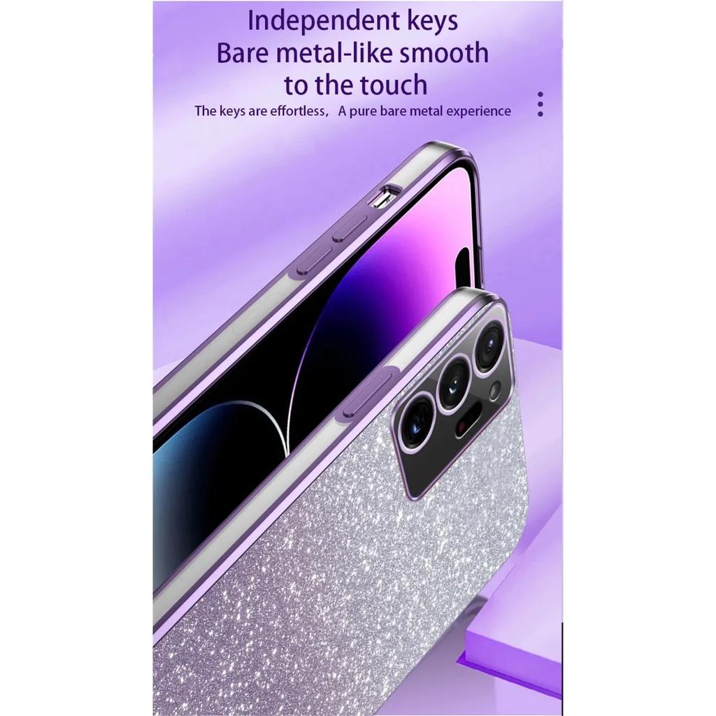 Роскошный чехол с градиентным блеском и гальваническим покрытием для Samsung Galaxy S24 S22 S21 S23 Ultra FE Note 20 10 S10 S20 Plus Силиконовая защитная крышка