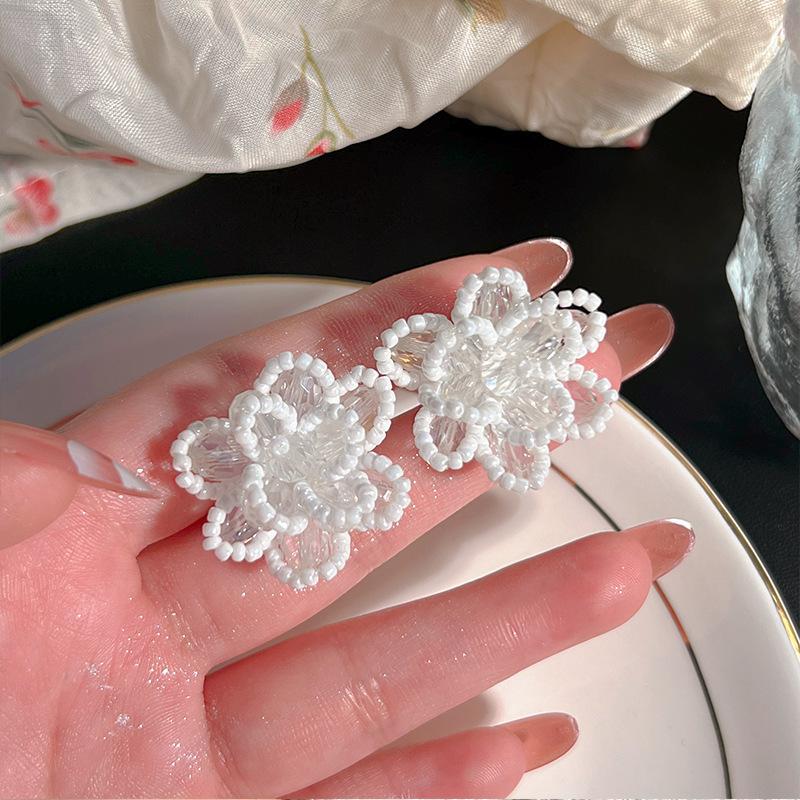 Серьги-подвески с полыми цветами и бахромой из серебряной иглы, модные, с индивидуальностью, в стиле холодного ветра, длинные, с темпераментом, передовые