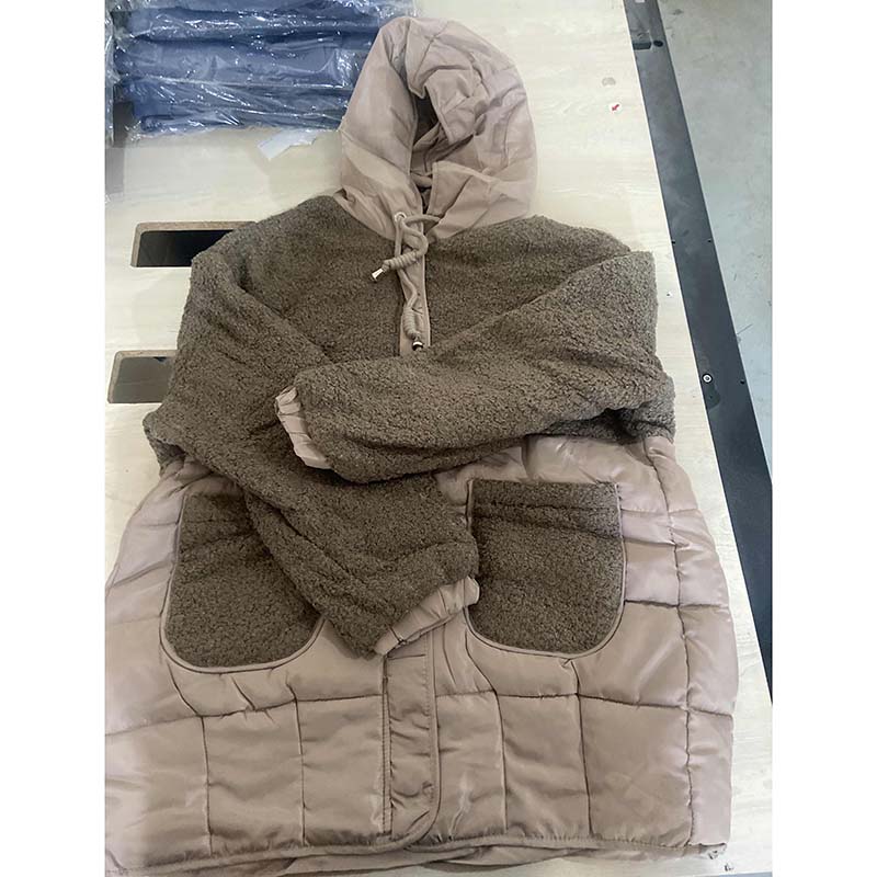 Зимняя женская мода свободная толстая теплая хлопковая куртка с капюшоном теплая парка средней длины из овечьей шерсти
