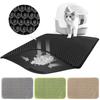 EVA Cat Litter Mat Double Layer Large Hole Anti-Slip Sand Bowl Filter Mat Efficient Cleaning Breathable Design Cat Accessories