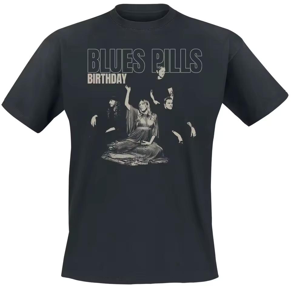 Blues Pills Vintage Birthday Band Graphic T-shirt Men Women Retro Rock Streetwear Tee