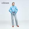 Женские Джинсы 2024 года, Коллекция Elite Wardrobe, Светло-голубые, С высокой талией, Прямые