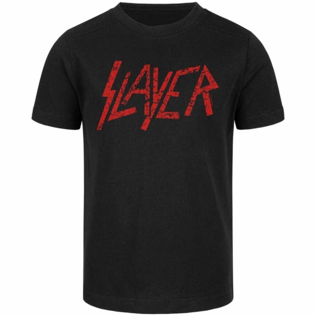 Slayer Logo Inspirational Print Tshirt Casual Street Style Cotton Tshirt Suitable For Metal Enthusiasts