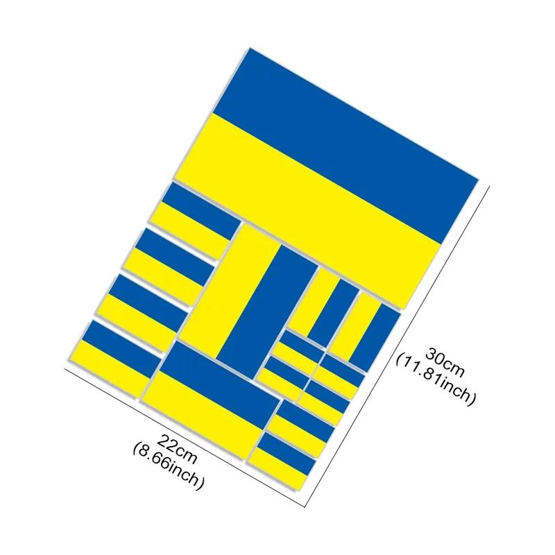 Various Ukrainian Flag Stickers Auto Motorcycle DIY Decoration PVC Sticker Waterproof Styling Decals Car Exterior Accessories