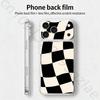 Клетчатый шахматный ТИКЕТ Наклейка Skin Wrap для iPhone 17 Pro/Pro max Защитная пленка для задней панели, рамки, камеры