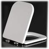 Square Toilet Seat Cover Rounded Square Shape Board Quick Release White Toilet Lid