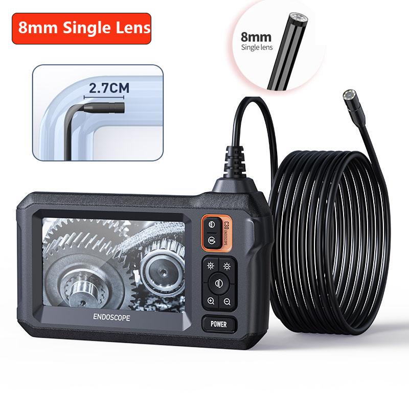 Single&Dual Industrial Endoscope 1080P 4.3 ''IPS Borescope Car Inspection Camera with 8mm IP67 Waterproof Snake Camera ForEngine