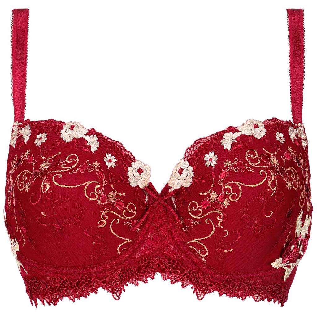 Triumph Premium Red Label 0072 Bra M006 Size F65 (Unpadded) (Red)