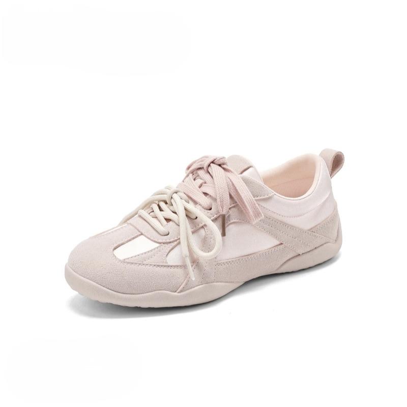 Версия из коровьей кожи дышащие ретро немецкие тренировочные кроссовки женские новые на шнуровке контрастного цвета повседневные модные спортивные кроссовки Forrest Gump