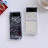 For Samsung Z Flip 3 Case Transparent Dream Glitter Folding Phone Case For Samsung Z Flip 4 Zflip3 5g Shockproof Hard Back Cover