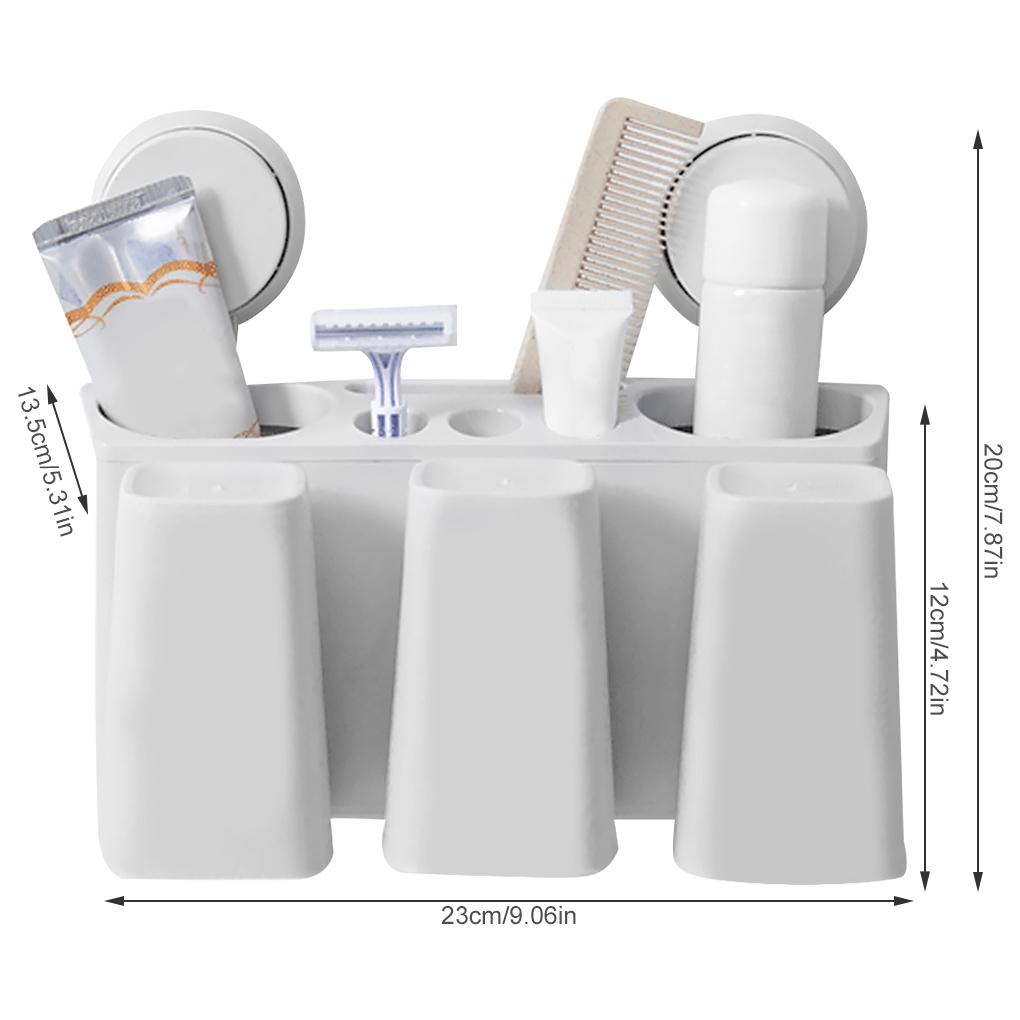 Держатель зубных щеток, органайзер, настенный держатель для зубной пасты в ванной, контейнер для ополаскивателя полости рта